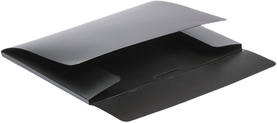 Black 11 x 15 x 1/2 Plastic Portfolios with Elastic