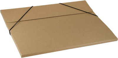 Brown Kraft Large 11 x 15 x 3/8 Elastic Portfolios