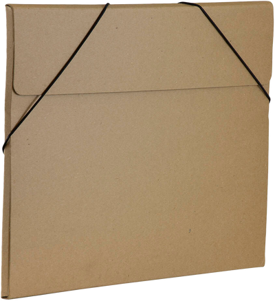 Brown Kraft Large 11 x 15 x 3/8 Elastic Portfolios