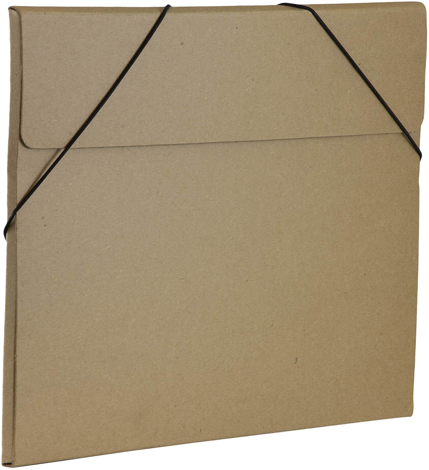 Brown Kraft Large 11 x 15 x 3/8 Elastic Portfolios