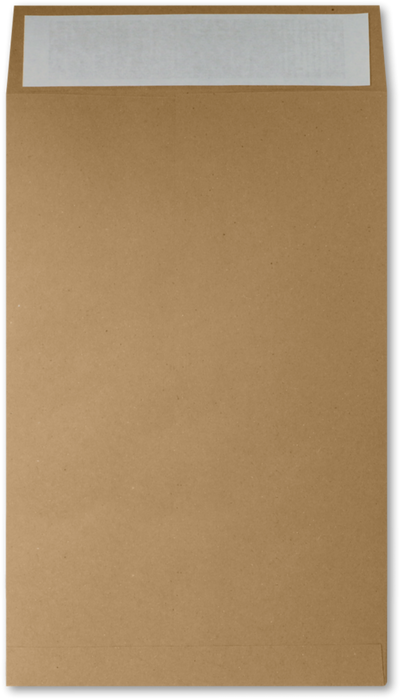 Brown Kraft 130lb 10 1/2 x 16 Photo Mailer Envelopes with Zip Stick & Peel & Seal