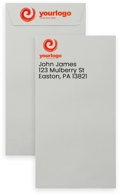 Pastel Gray 24lb 6 x 11 1/2 Policy Envelopes with Peel & Seal