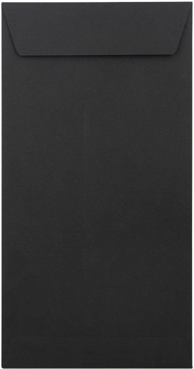 Smooth Midnight Black 32lb 6 x 11 1/2 Policy Envelopes with Peel & Seal