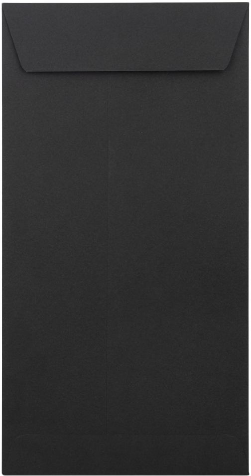 Smooth Midnight Black 32lb 6 x 11 1/2 Policy Envelopes with Peel & Seal