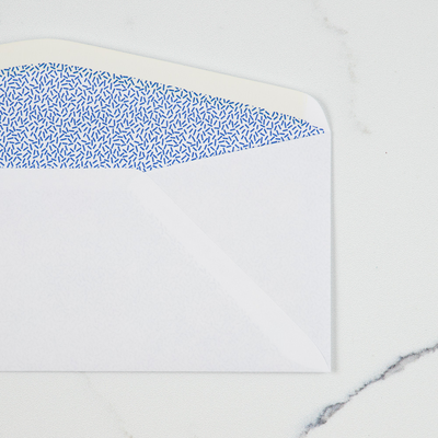 White with Security Tint 24lb #8 5/8 Window Envelopes (3 5/8 x 8 3/4)