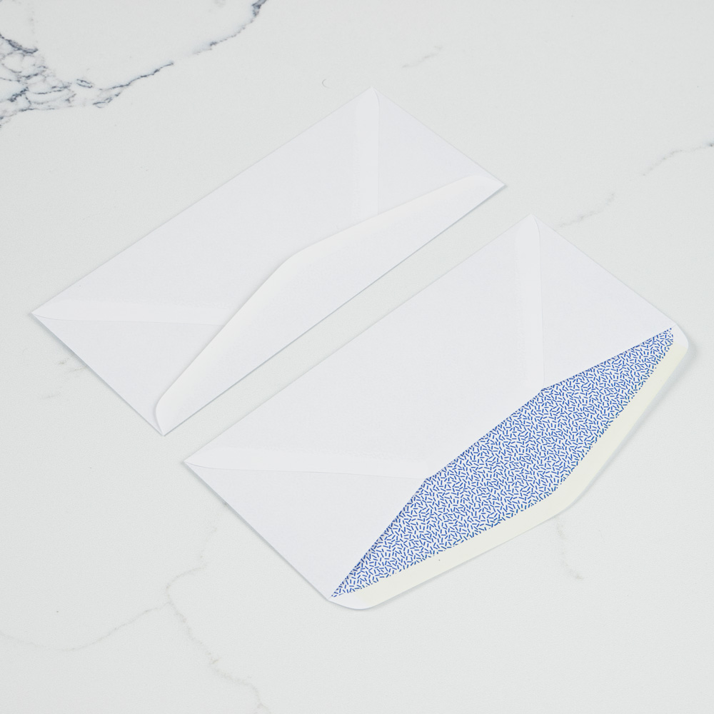 White with Security Tint 24lb #8 5/8 Window Envelopes (3 5/8 x 8 3/4)