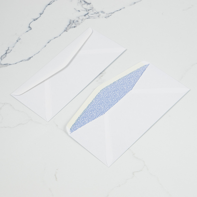 White with Security Tint 24lb #8 5/8 Window Envelopes (3 5/8 x 8 3/4)
