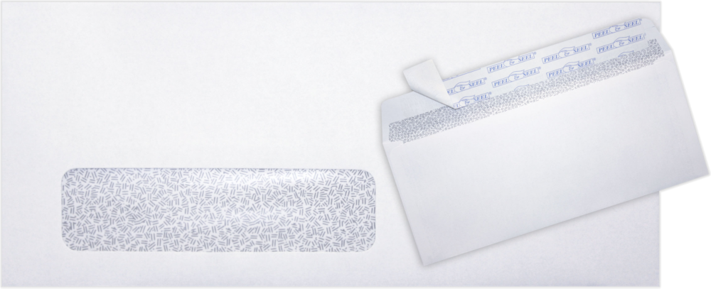 White with Security Tint 24lb #10 Window Envelopes (4 1/8 x 9 1/2)