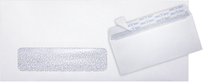 White with Security Tint 24lb #10 Window Envelopes (4 1/8 x 9 1/2)