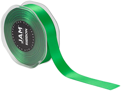 Emerald Green Satin 7/8 Inch Thick x 25 Yards Ribbon