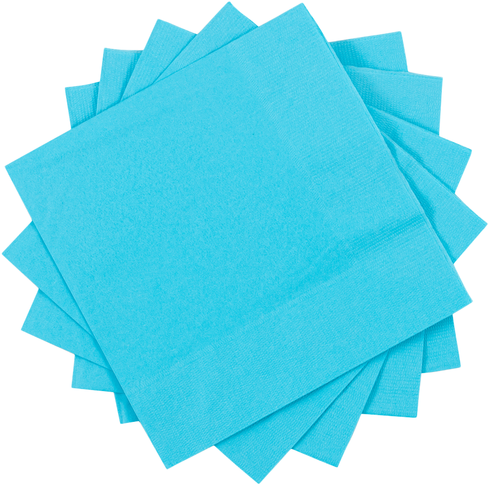 Sea Blue 6 1/2 x 6 1/2 3-Ply Lunch Napkins