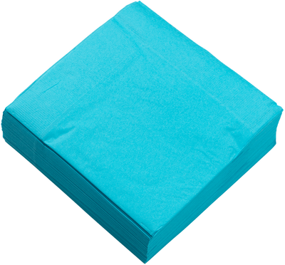Sea Blue 6 1/2 x 6 1/2 3-Ply Lunch Napkins