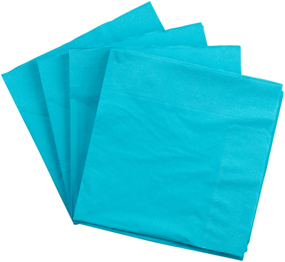 Sea Blue 6 1/2 x 6 1/2 3-Ply Lunch Napkins