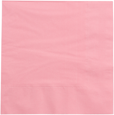Baby Pink 6 1/2 x 6 1/2 3-Ply Lunch Napkins