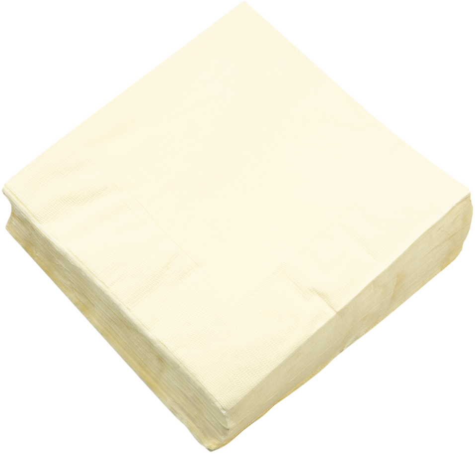 Ivory 6 1/2 x 6 1/2 3-Ply Lunch Napkins
