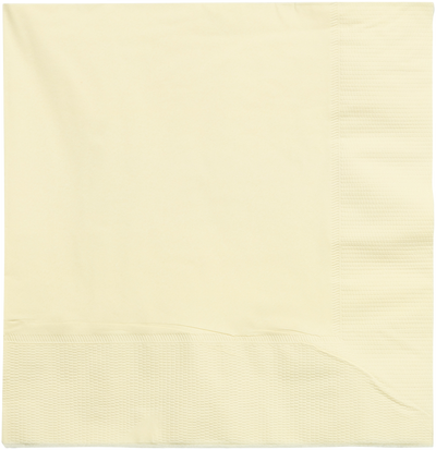 Ivory 6 1/2 x 6 1/2 3-Ply Lunch Napkins