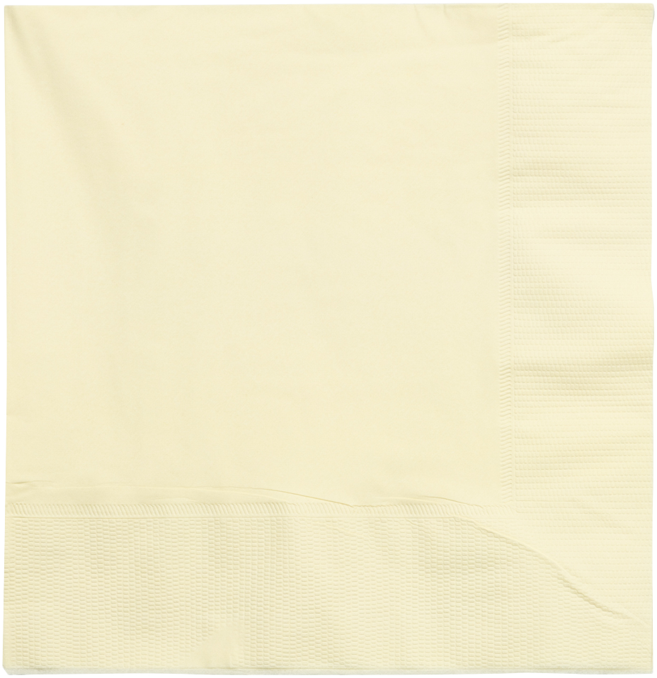Ivory 6 1/2 x 6 1/2 3-Ply Lunch Napkins
