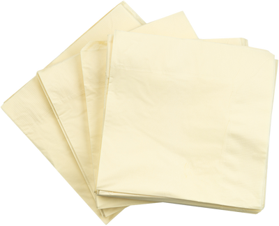Ivory 6 1/2 x 6 1/2 3-Ply Lunch Napkins
