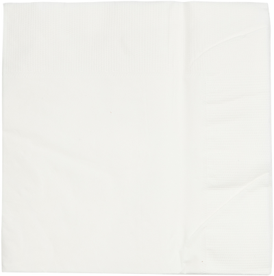 White 6 1/2 x 6 1/2 3-Ply Lunch Napkins