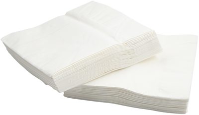 White 6 1/2 x 6 1/2 3-Ply Lunch Napkins