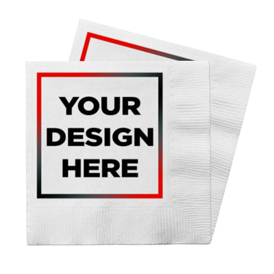White 6 1/2 x 6 1/2 3-Ply Lunch Napkins