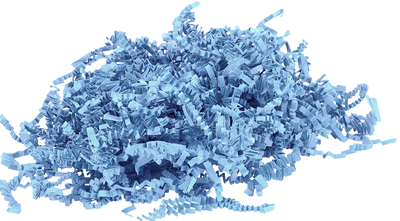 Baby Blue Crinkle Cut Shred Tissue Paper - 2oz