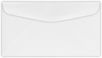 White with FDIC Security Tint 24lb #6 3/4 Regular Envelopes (3 5/8 x 6 1/2)