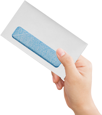 White with Security Tint 24lb #6 3/4 Window Envelopes (3 5/8 x 6 1/2)