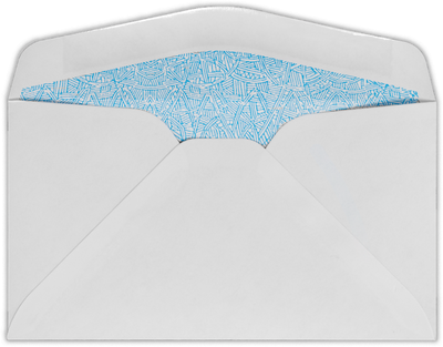 White with Security Tint 24lb #6 3/4 Window Envelopes (3 5/8 x 6 1/2)