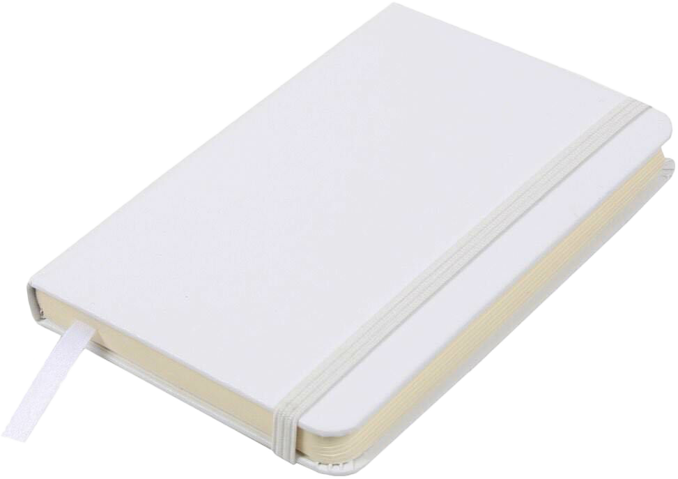 White Small 3 3/4 x 5 5/8 Notebooks (100 Lined Pages)