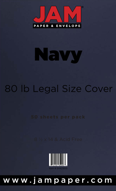 Navy Blue 100lb 8 1/2 x 14 Cardstock