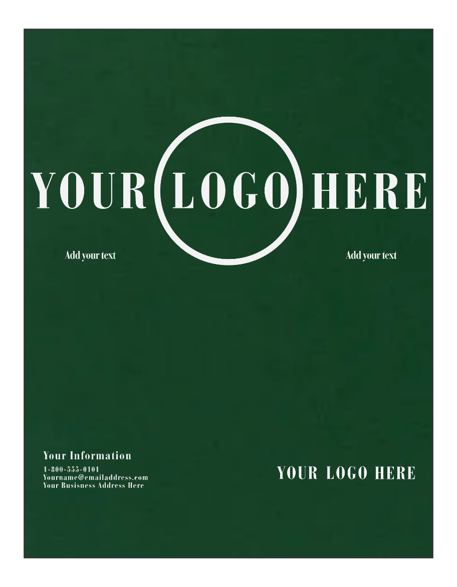Dark Green 130lb 8 1/2 x 11 Cardstock