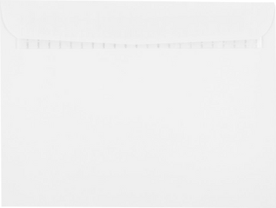 White 28lb 9 1/2 x 12 1/2 Booklet Envelopes with Peel & Seal
