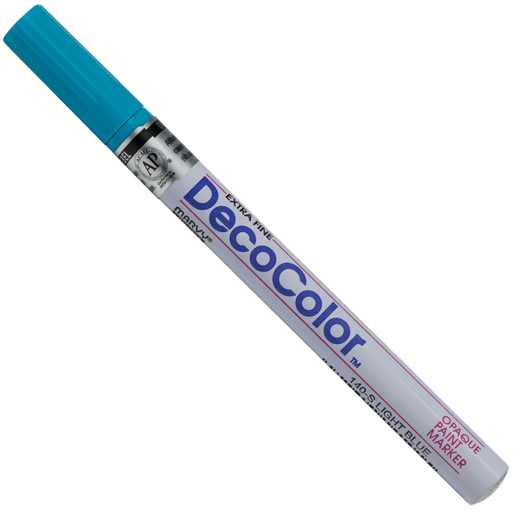 Light Blue Opaque Extra Fine Line Paint Marker