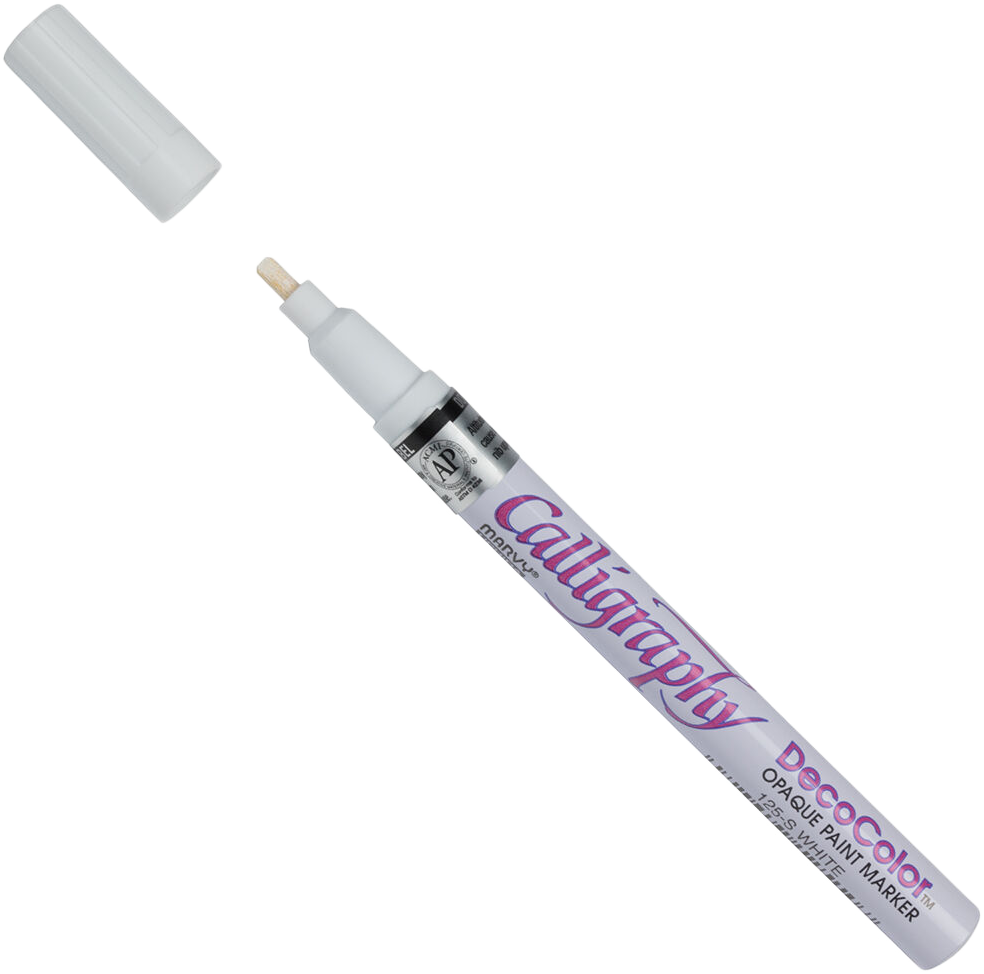 White Calligraphy Opaque Paint Marker