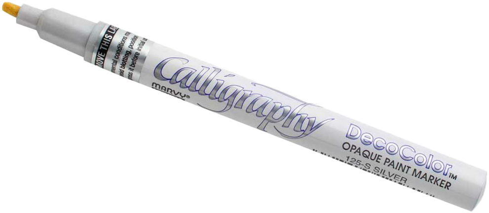 Silver Calligraphy Opaque Paint Marker