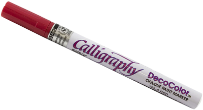 Red Calligraphy Opaque Paint Marker