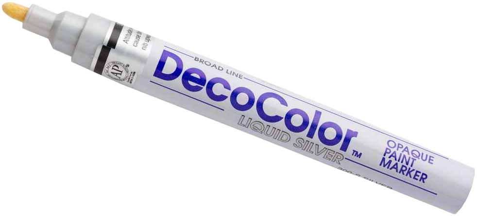 Silver Broad Line Opaque Paint Marker