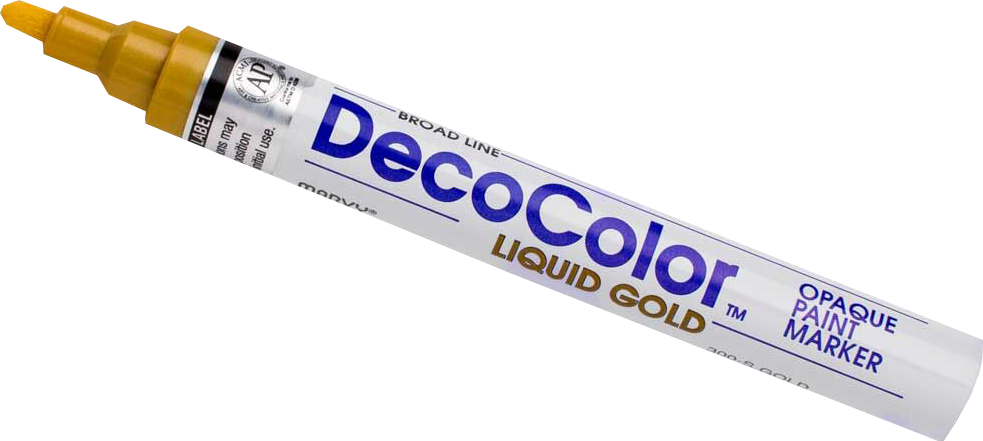 Gold Broad Line Opaque Paint Marker