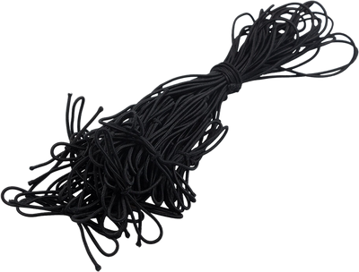 Black 16 Inch Elastic Stretch Loops with Pre-tied Bows