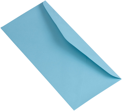 Pastel Blue 24lb #10 Regular Envelopes (4 1/8 x 9 1/2)