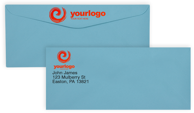 Pastel Blue 24lb #10 Regular Envelopes (4 1/8 x 9 1/2)