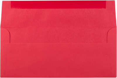 Red 24lb #10 Regular Envelopes (4 1/8 x 9 1/2)