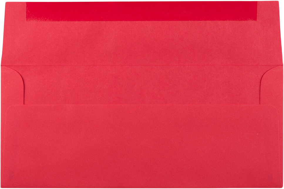 Red 24lb #10 Regular Envelopes (4 1/8 x 9 1/2)