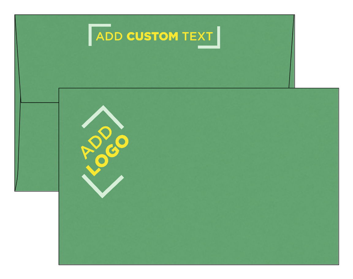 Holiday Green 32lb A10 Invitation Envelopes (6 x 9 1/2) with Peel & Seal