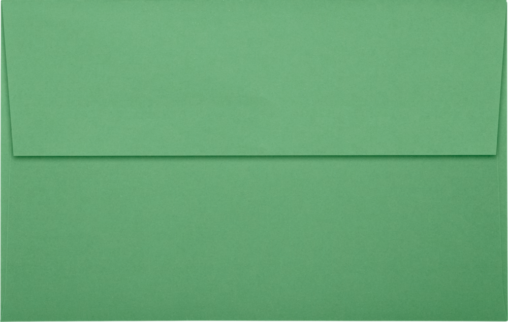 Holiday Green 32lb A10 Invitation Envelopes (6 x 9 1/2) with Peel & Seal