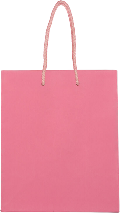 Pink Medium Glossy Gift Bags (8 x 10 x 4)