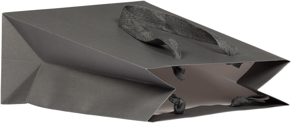 Gray Kraft Recycled Medium Matte Heavy Duty Gift Bags (8 x 10 x 4)