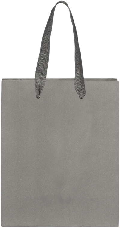 Gray Kraft Recycled Medium Matte Heavy Duty Gift Bags (8 x 10 x 4)