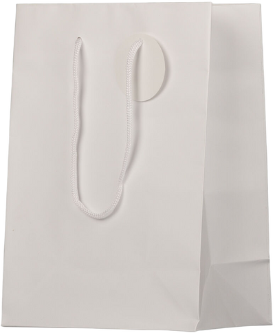 White Medium Matte Gift Bags (8 x 10 x 4)
